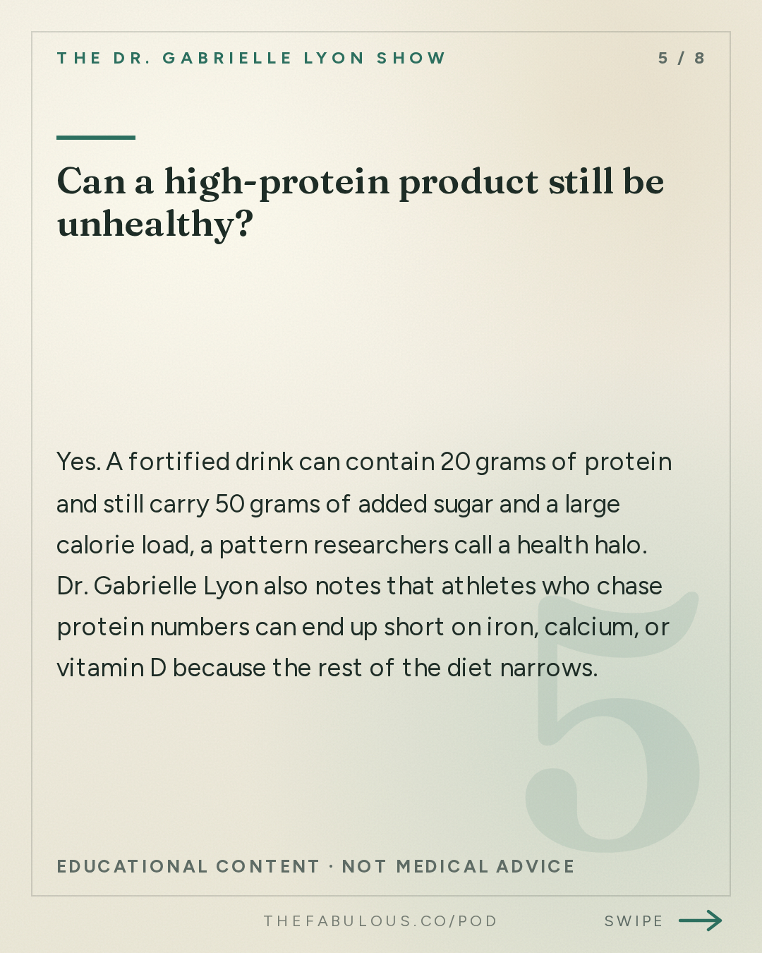 Can a high-protein product still be unhealthy? — The Dr. Gabrielle Lyon Show: How Much Protein Do You Need? Top Scientists Still Disagree