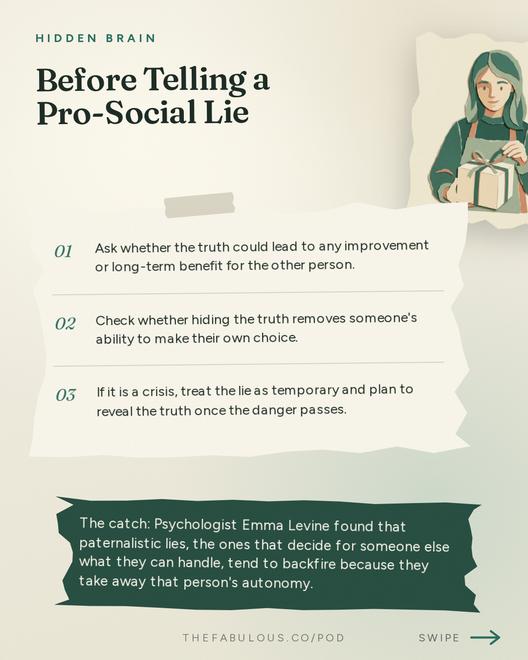 Before Telling a Pro-Social Lie — Hidden Brain: Why Conversations Go Wrong