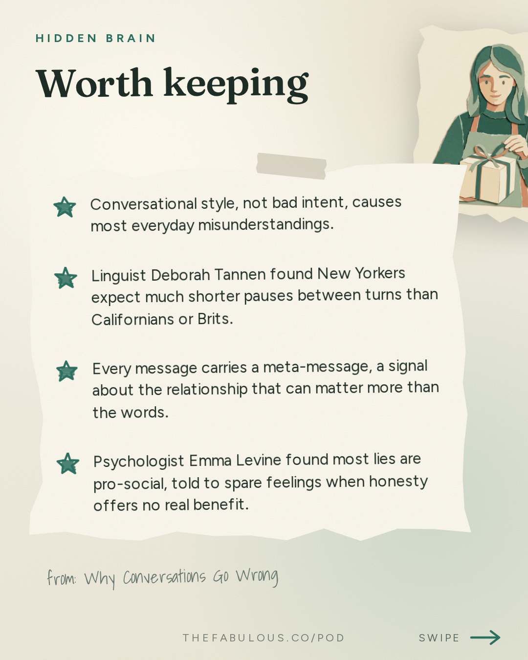 Worth keeping — Hidden Brain: Why Conversations Go Wrong