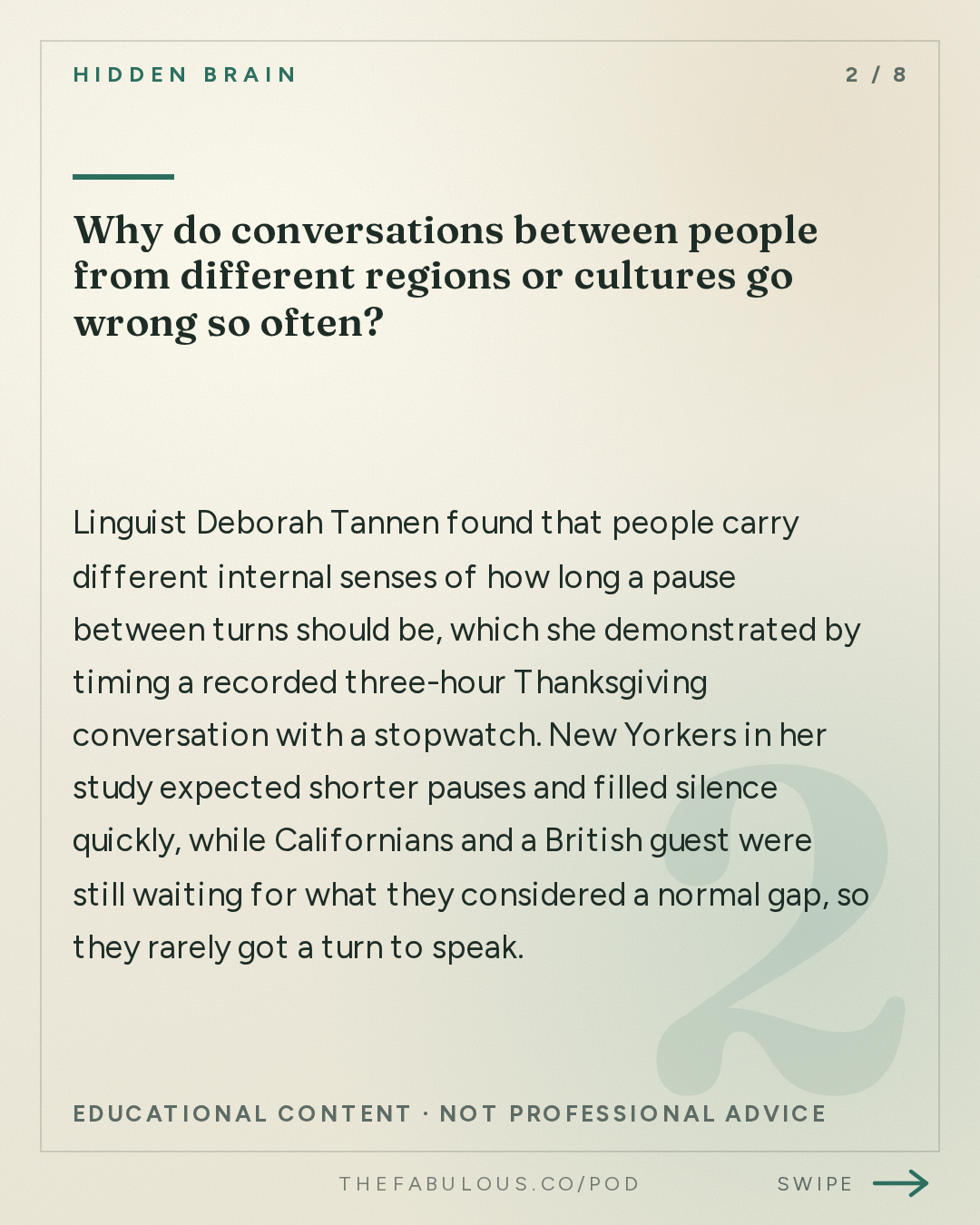 Why do conversations between people from different regions or cultures go wrong so often? — Hidden Brain: Why Conversations Go Wrong
