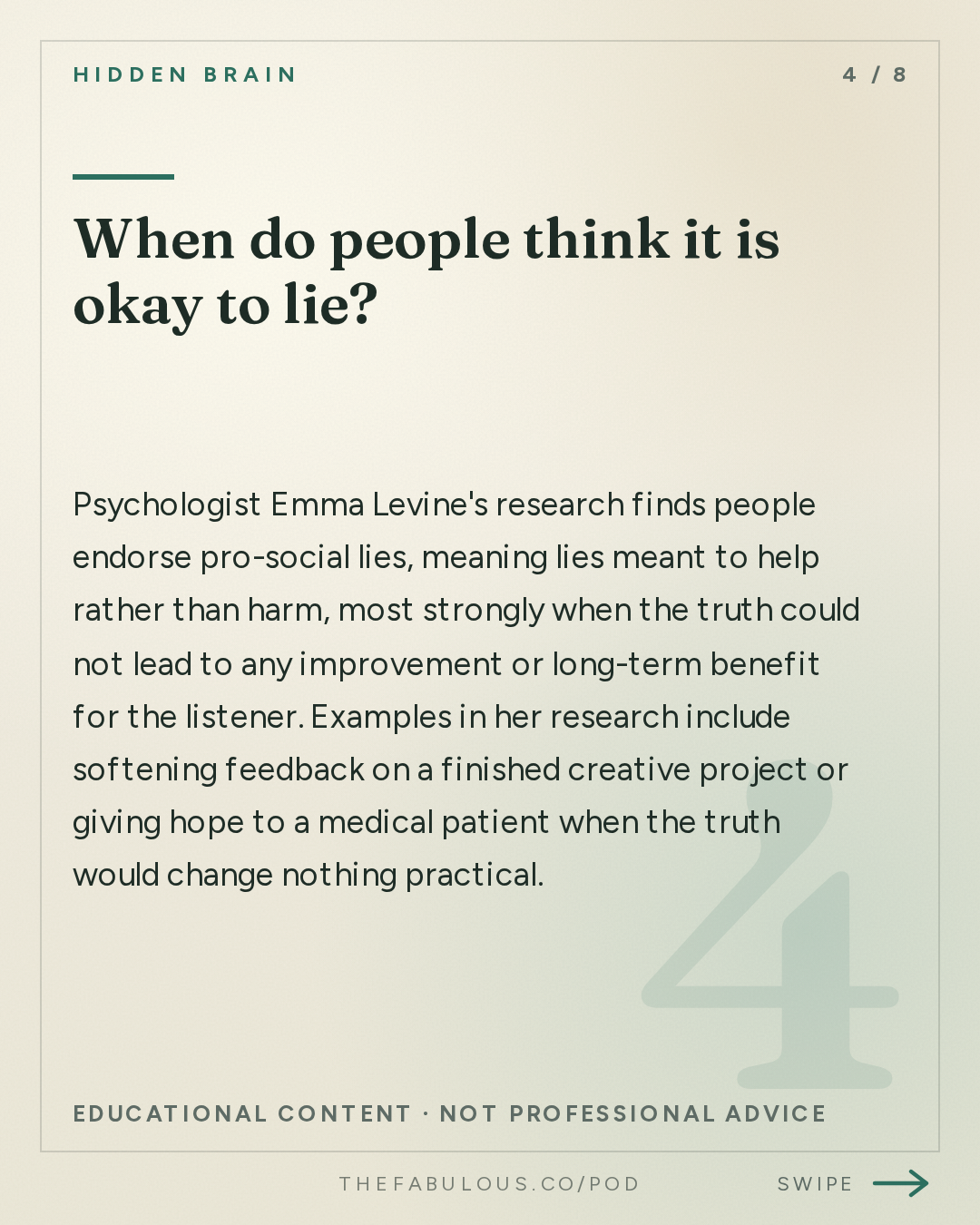 When do people think it is okay to lie? — Hidden Brain: Why Conversations Go Wrong
