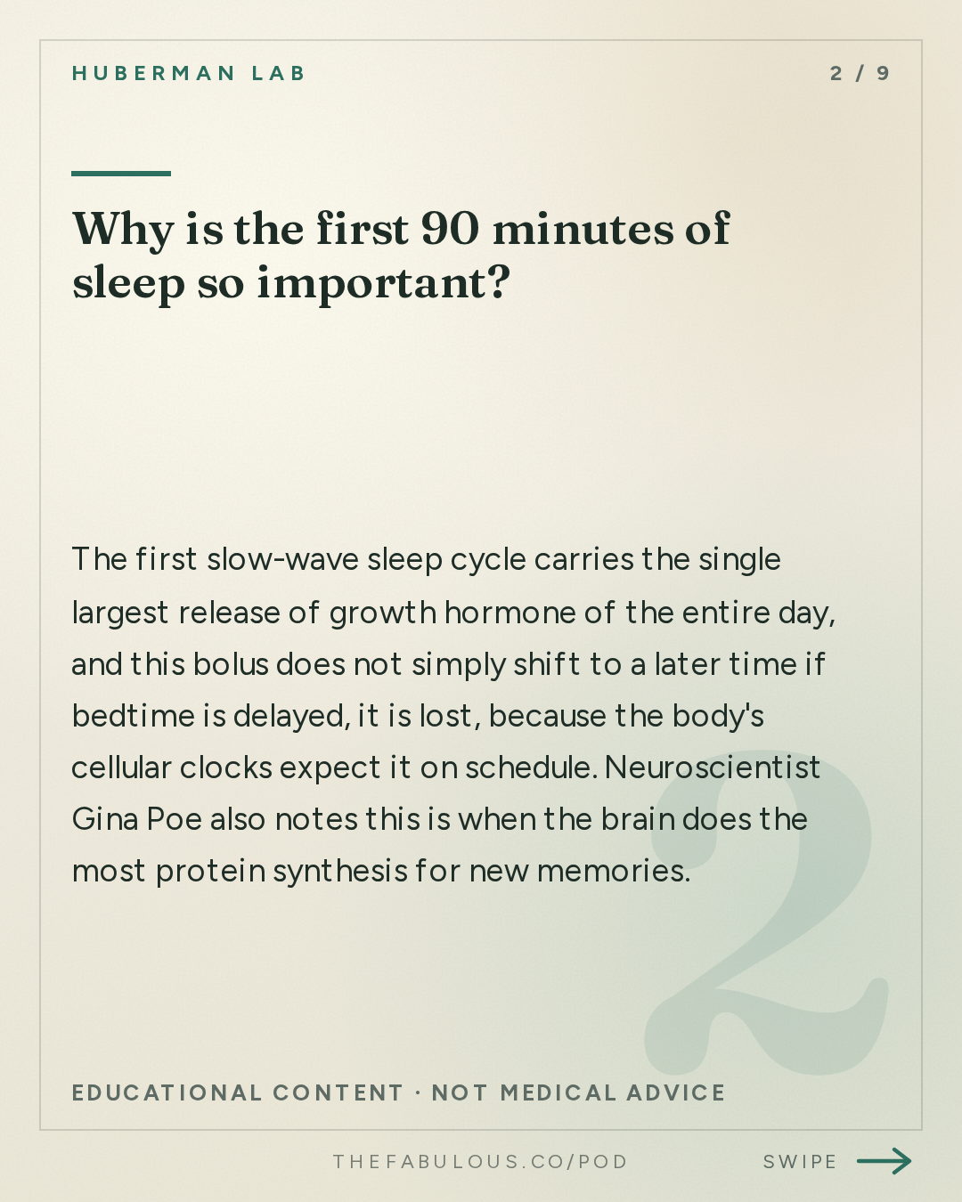 Why is the first 90 minutes of sleep so important? — Huberman Lab: Essentials: Use Sleep to Enhance Learning, Memory & Emotional State | Dr. Gina Poe