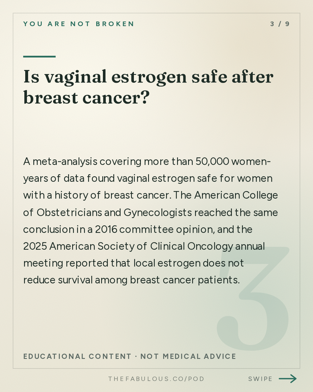 Is vaginal estrogen safe after breast cancer? — You Are Not Broken: 389. Vaginal Estrogen and DHEA: What Works, Who It Helps, and Why the Myths Need to Die