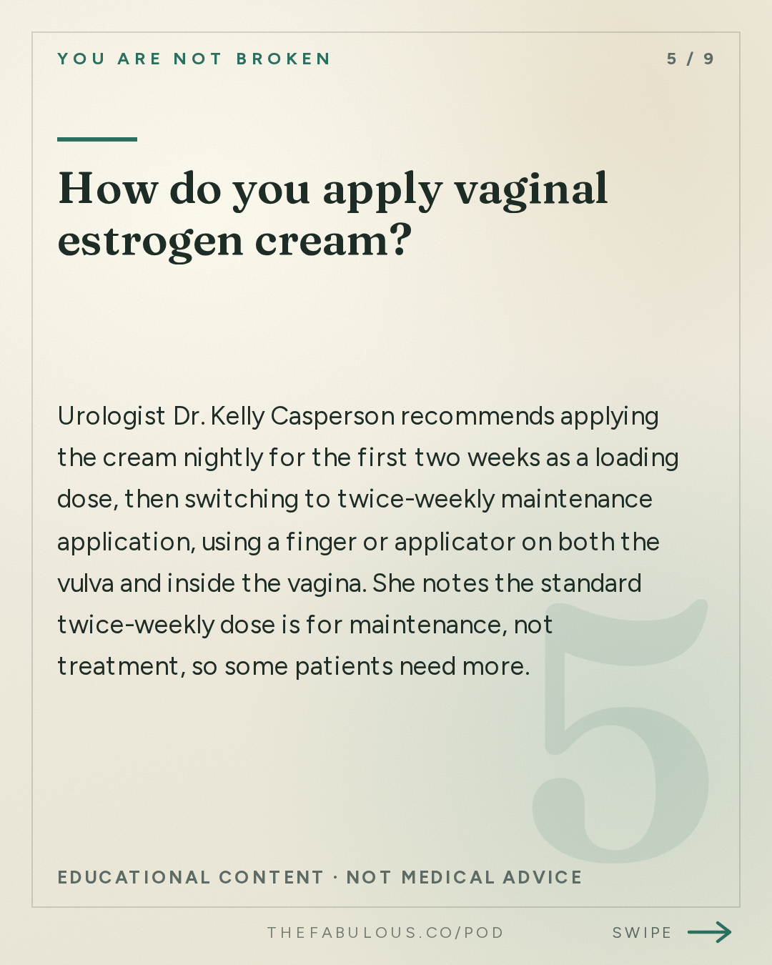 How do you apply vaginal estrogen cream? — You Are Not Broken: 389. Vaginal Estrogen and DHEA: What Works, Who It Helps, and Why the Myths Need to Die