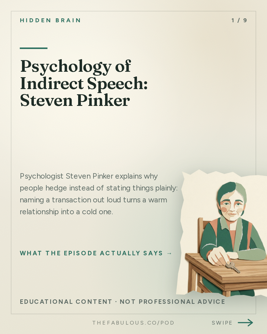 Psychology of Indirect Speech: Steven Pinker — Hidden Brain: The Things We Don't Say