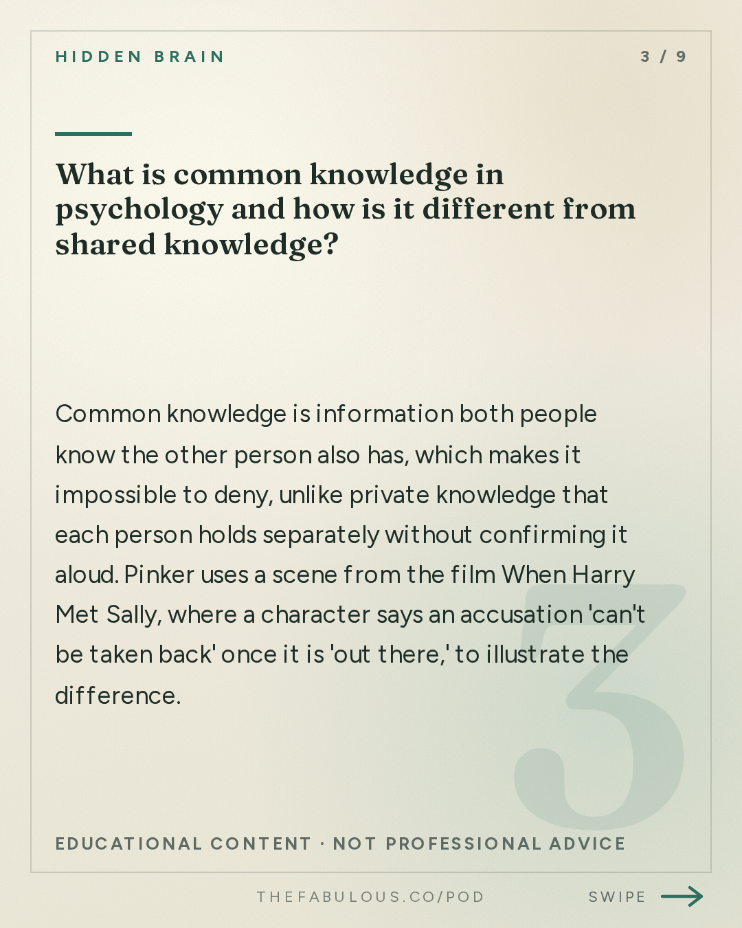 What is common knowledge in psychology and how is it different from shared knowledge? — Hidden Brain: The Things We Don't Say