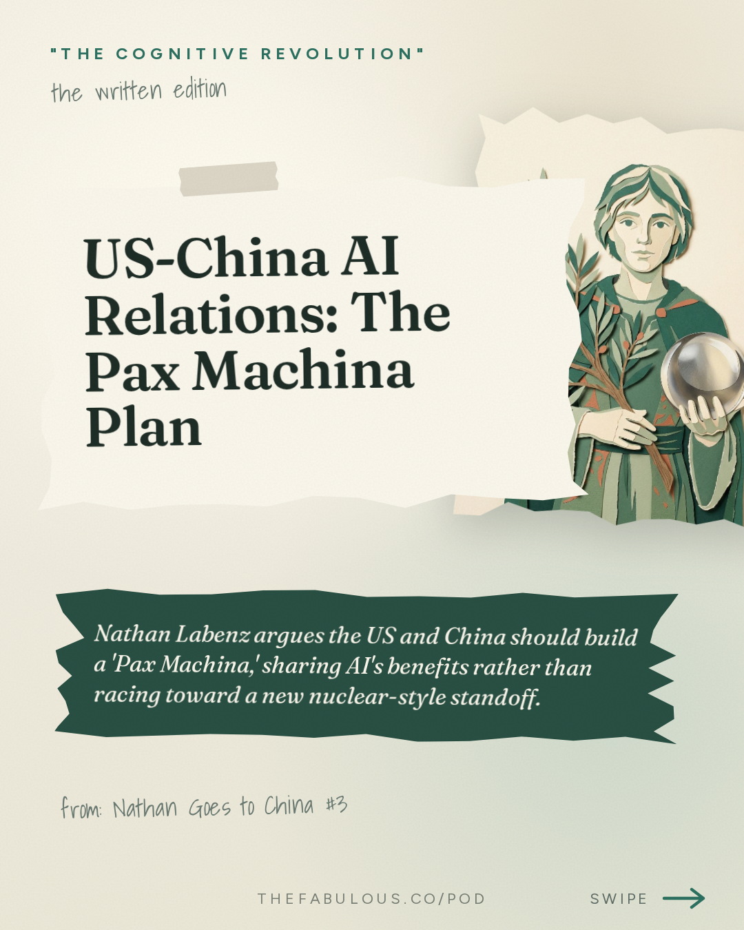 US-China AI Relations: The Pax Machina Plan — "The Cognitive Revolution" : Nathan Goes to China #3: US-China Relations, the Art of the AI Deal & the Road to Pax Robotica