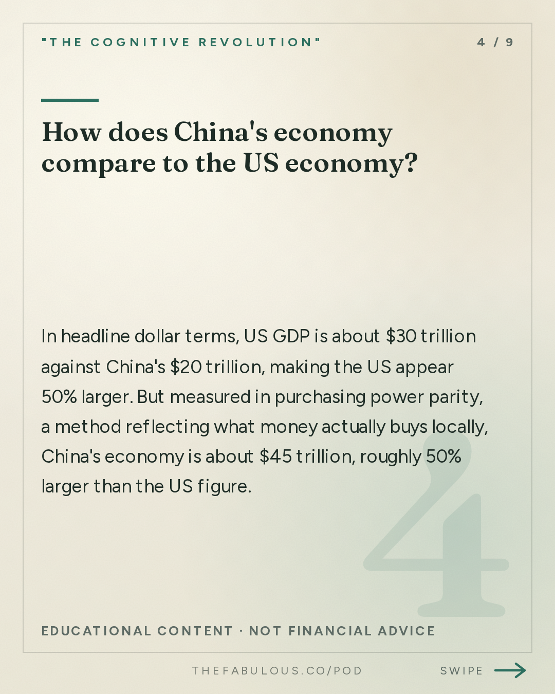 How does China's economy compare to the US economy? — "The Cognitive Revolution" : Nathan Goes to China #3: US-China Relations, the Art of the AI Deal & the Road to Pax Robotica