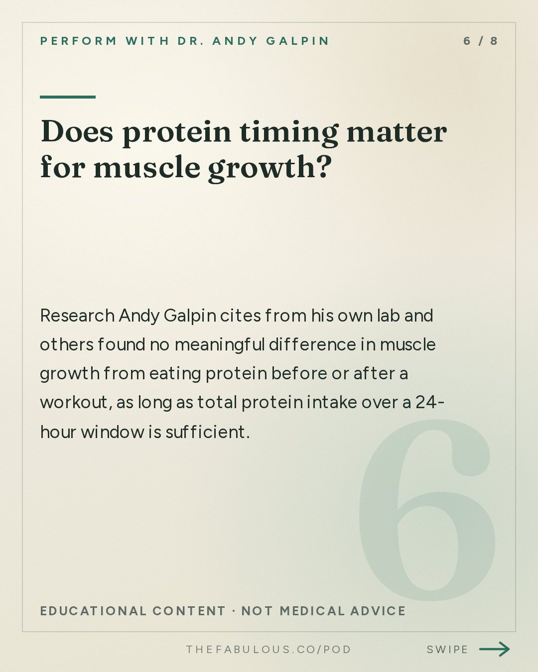 Does protein timing matter for muscle growth? — Perform with Dr. Andy Galpin: The Fundamentals of Nutrition, Hydration & Performance Fueling