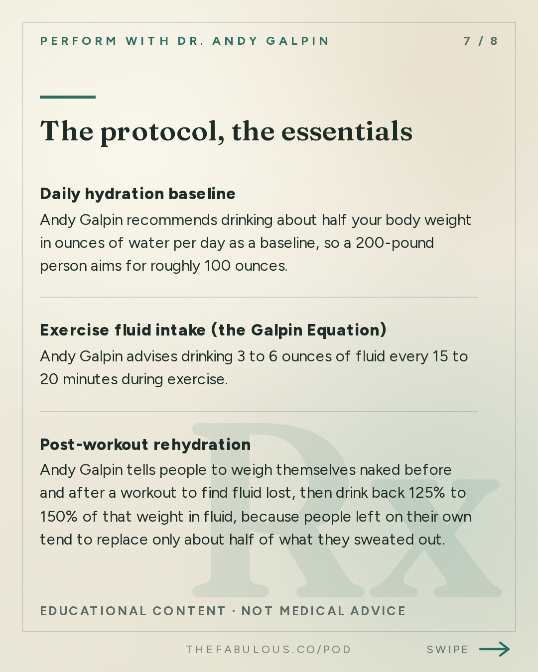 The protocol, the essentials — Perform with Dr. Andy Galpin: The Fundamentals of Nutrition, Hydration & Performance Fueling