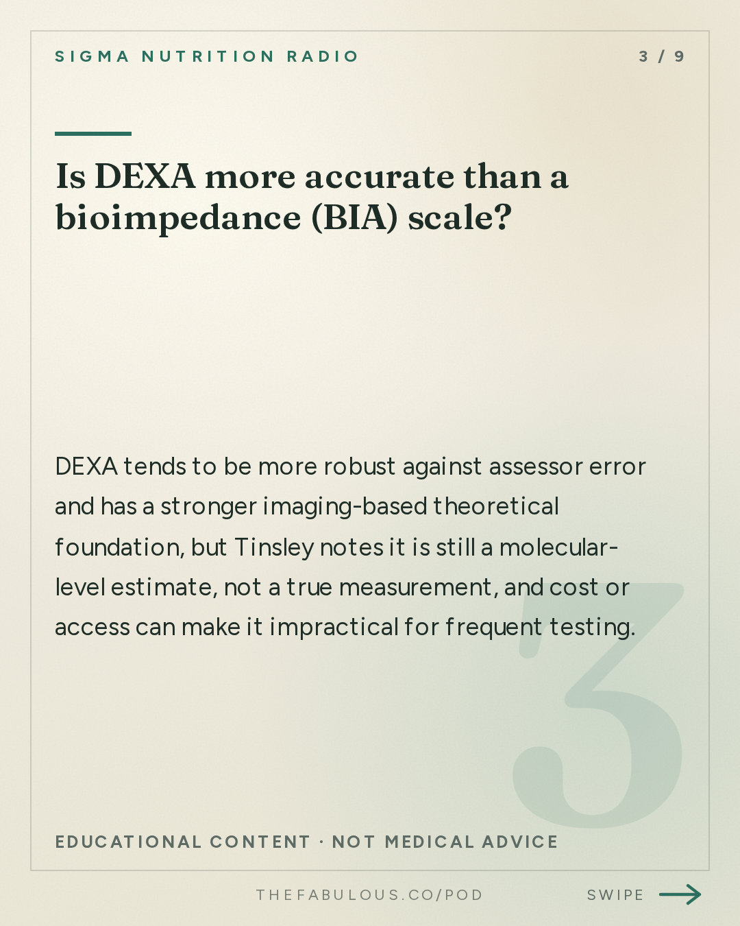 Is DEXA more accurate than a bioimpedance (BIA) scale? — Sigma Nutrition Radio: #622: Body Composition Testing: Methods & Interpretation – Prof. Grant Tinsley