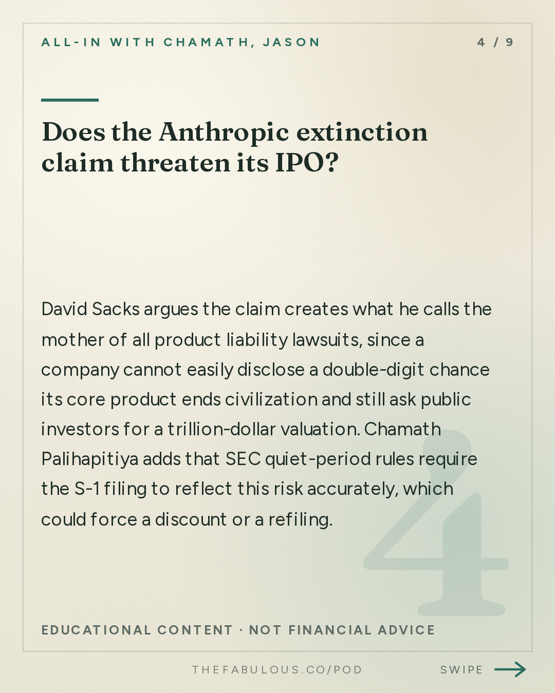 Does the Anthropic extinction claim threaten its IPO? — All-In with Chamath, Jason, Sacks & Friedberg: AI Kills Everybody or Doomer Psyop? OpenAI's Math Breakthrough, Nike's $200B Collapse