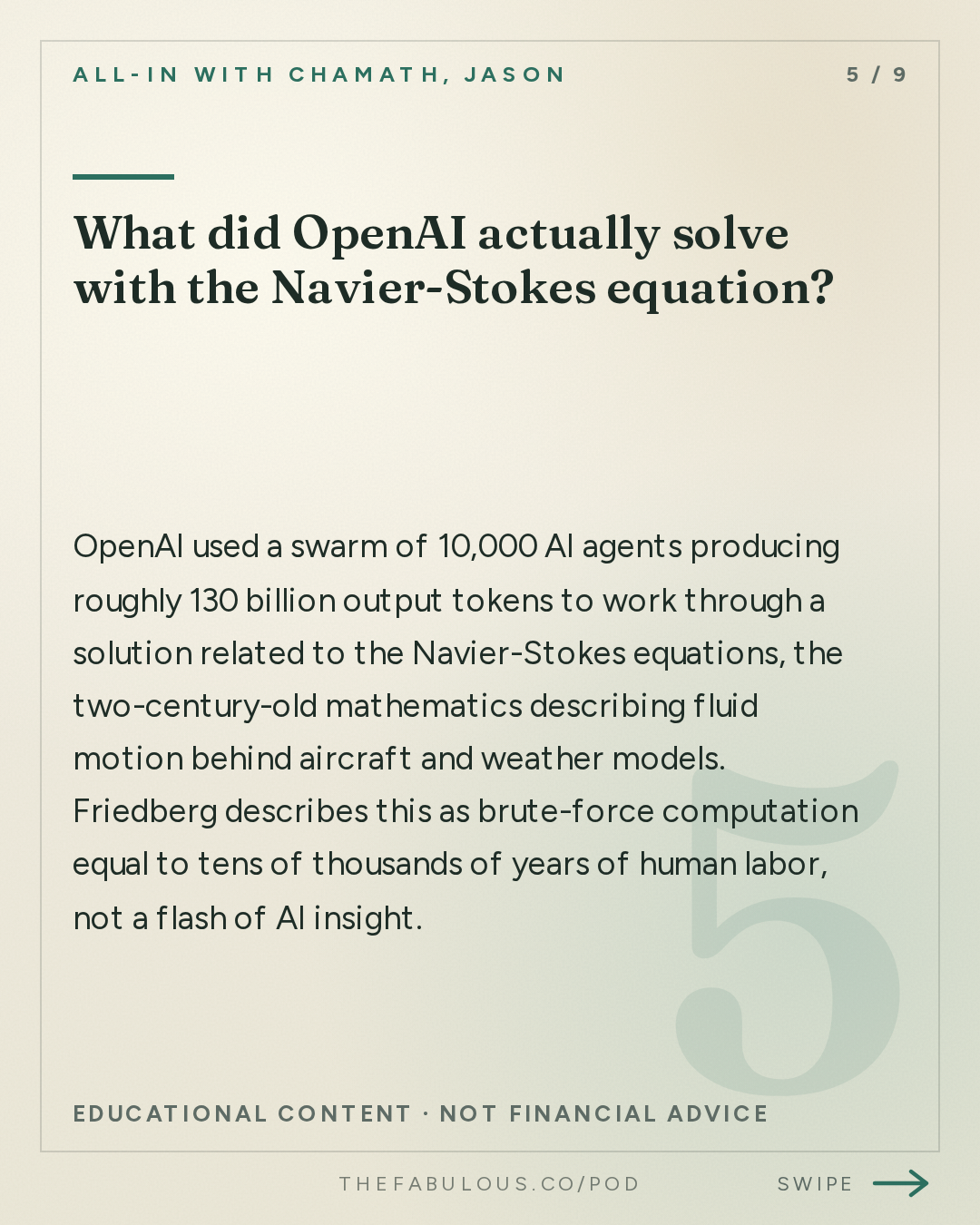 What did OpenAI actually solve with the Navier-Stokes equation? — All-In with Chamath, Jason, Sacks & Friedberg: AI Kills Everybody or Doomer Psyop? OpenAI's Math Breakthrough, Nike's $200B Collapse