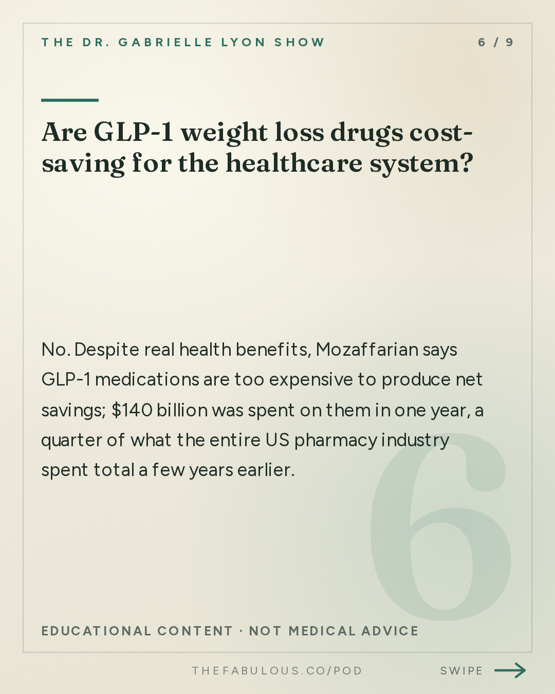 Are GLP-1 weight loss drugs cost-saving for the healthcare system? — The Dr. Gabrielle Lyon Show: Dr. Dariush Mozaffarian: How the Food System Got Us Sick. Can We Fix It?