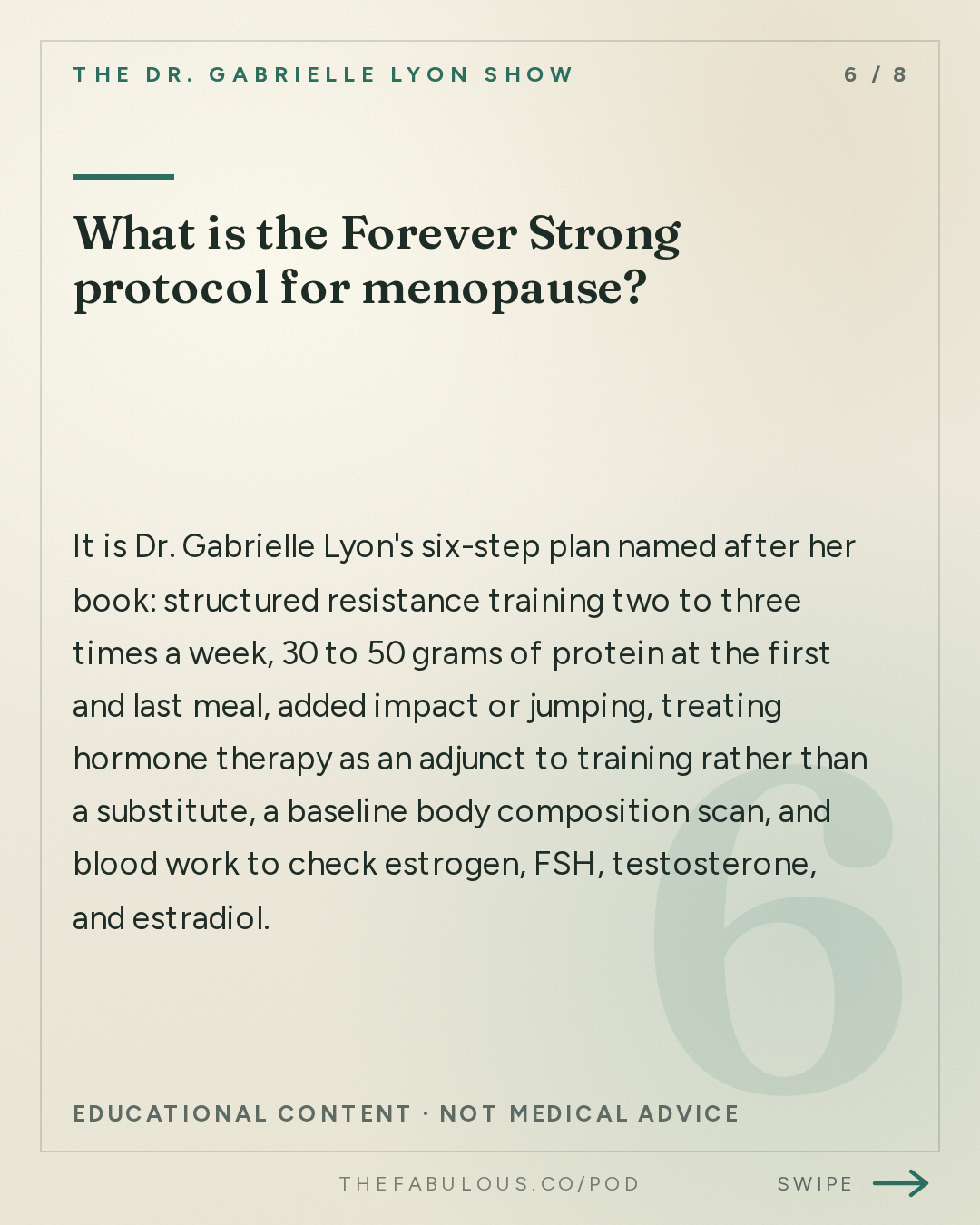 What is the Forever Strong protocol for menopause? — The Dr. Gabrielle Lyon Show: Is It Too Late to Build Muscle in Menopause? No. Here's What the Studies Show
