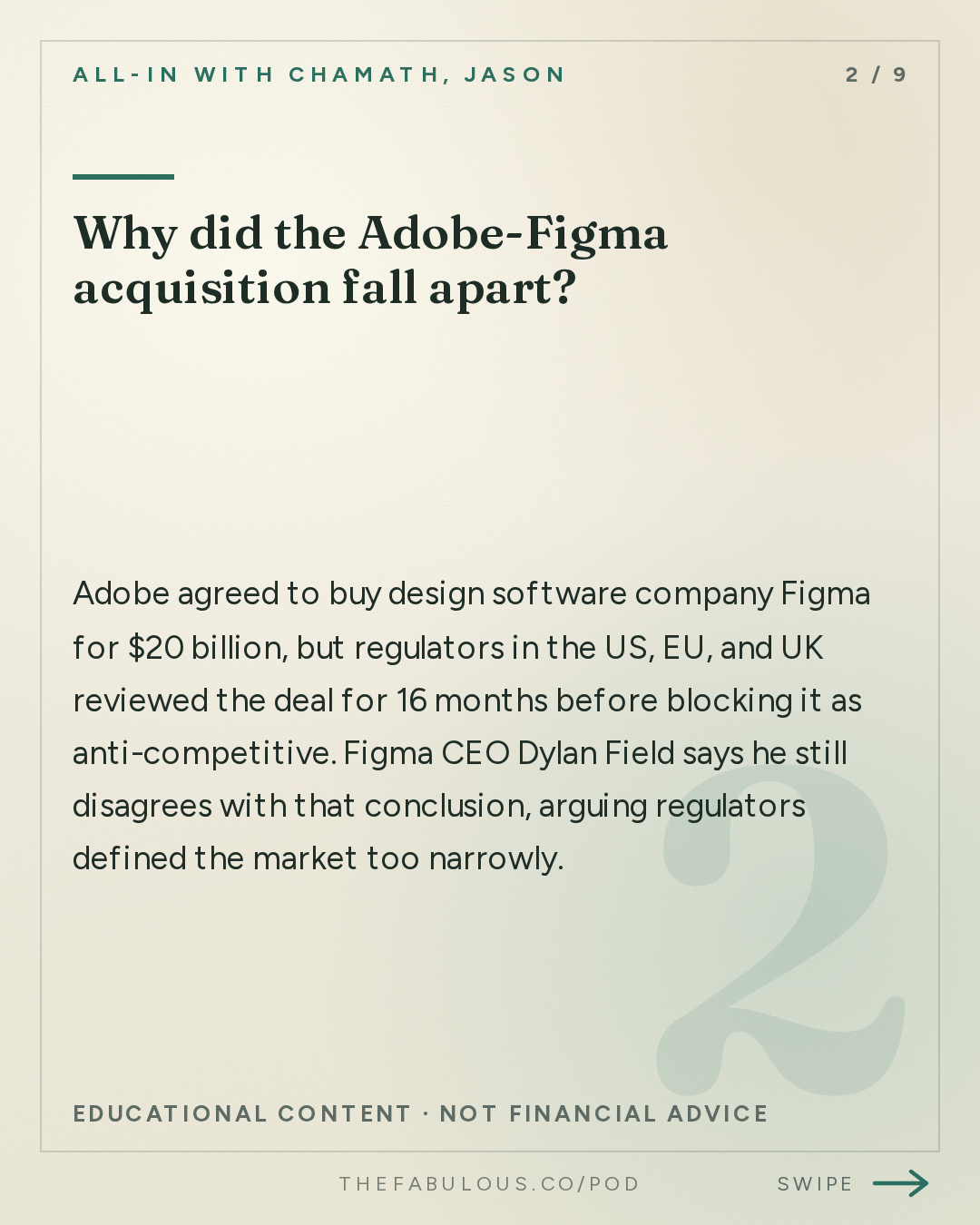 Why did the Adobe-Figma acquisition fall apart? — All-In with Chamath, Jason, Sacks & Friedberg: Dylan Field: Is AI Replacing Designers?, Design is the New Code & Democratizing Creativity