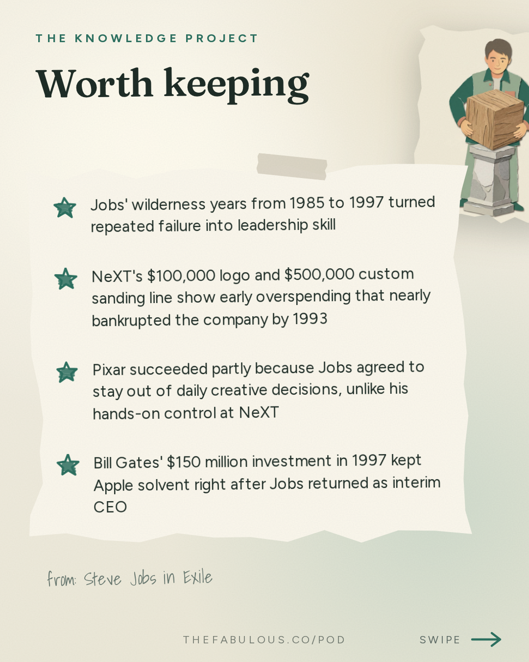 Worth keeping — The Knowledge Project: Steve Jobs in Exile