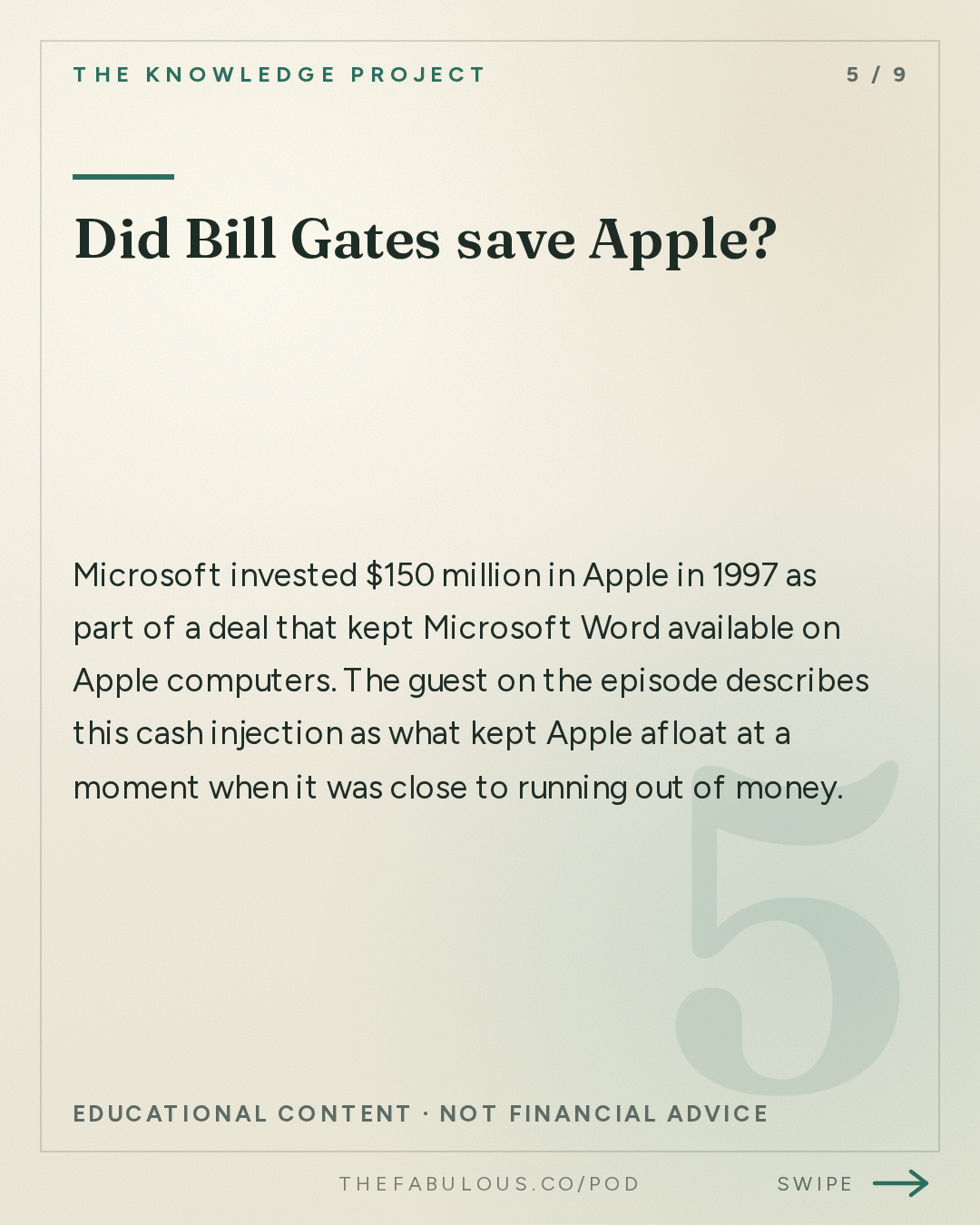 Did Bill Gates save Apple? — The Knowledge Project: Steve Jobs in Exile
