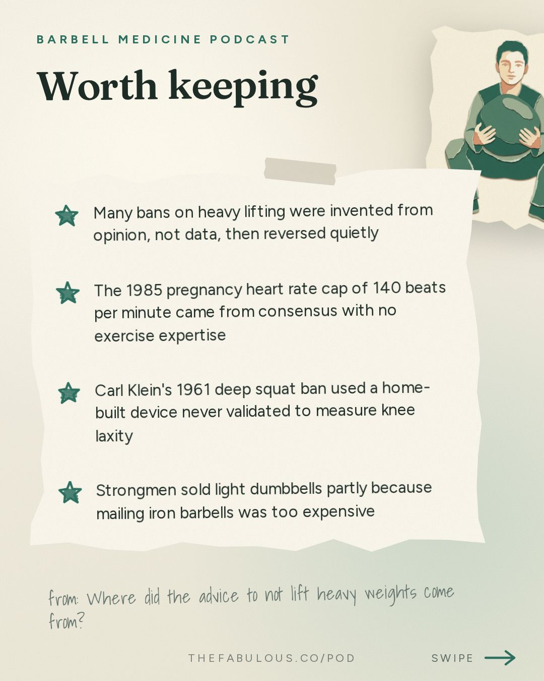 Worth keeping — Barbell Medicine Podcast: Where did the advice to not lift heavy weights come from?