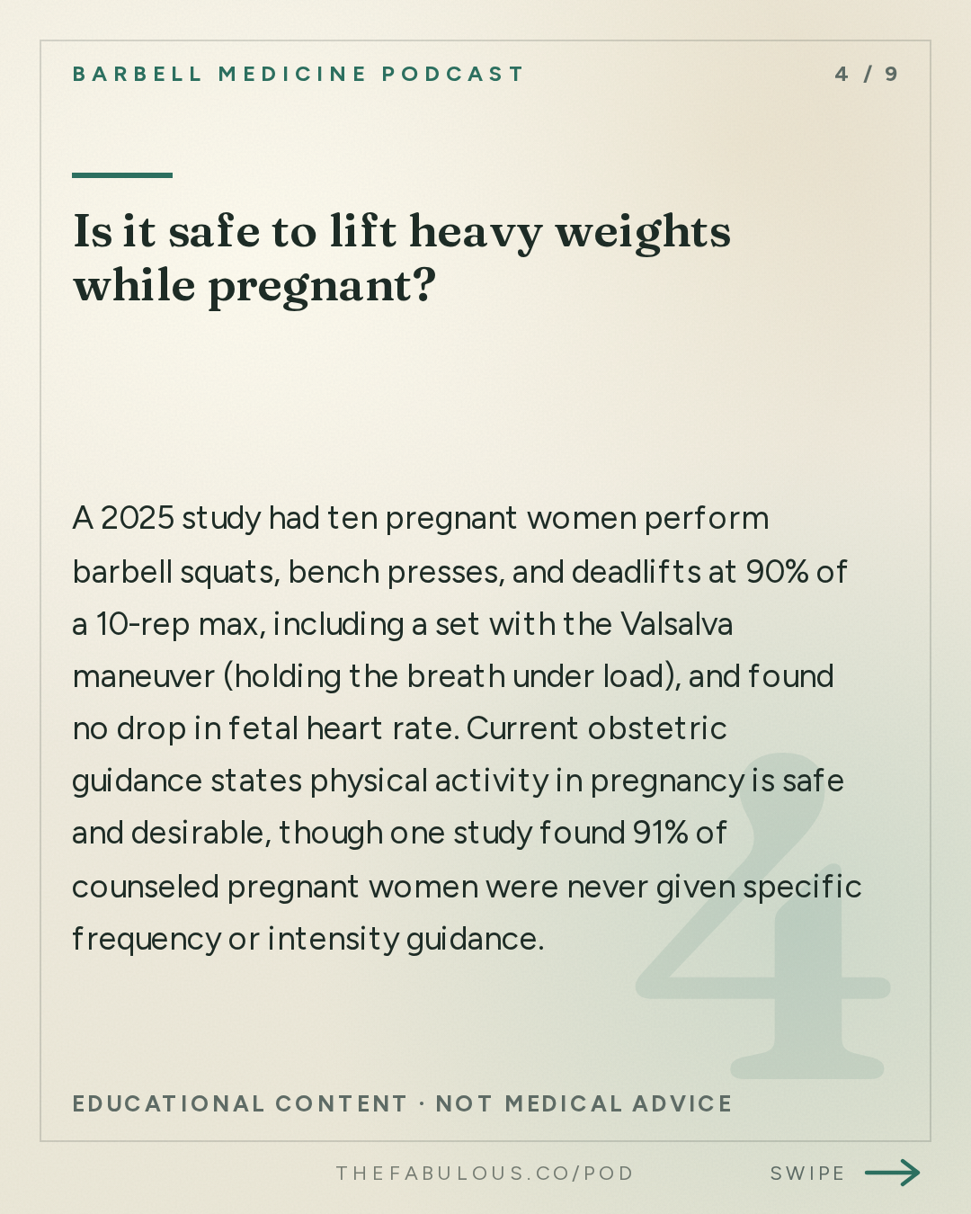 Is it safe to lift heavy weights while pregnant? — Barbell Medicine Podcast: Where did the advice to not lift heavy weights come from?