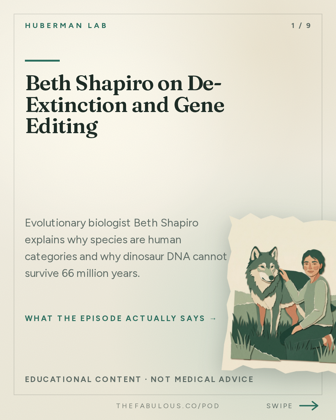 Beth Shapiro on De-Extinction and Gene Editing — Huberman Lab: Bringing Extinct Species Back to Life | Dr. Beth Shapiro