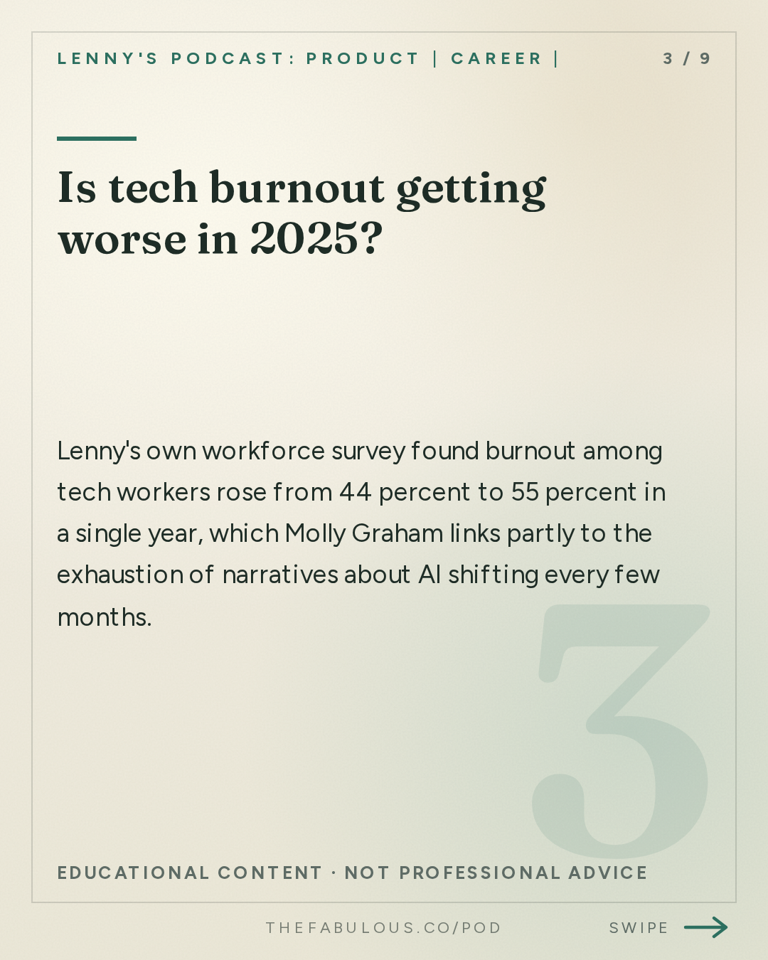 Is tech burnout getting worse in 2025? — Lenny's Podcast: Product | Career | Growth: The grief, loneliness, and burnout sweeping through the tech industry right now | Molly Graham