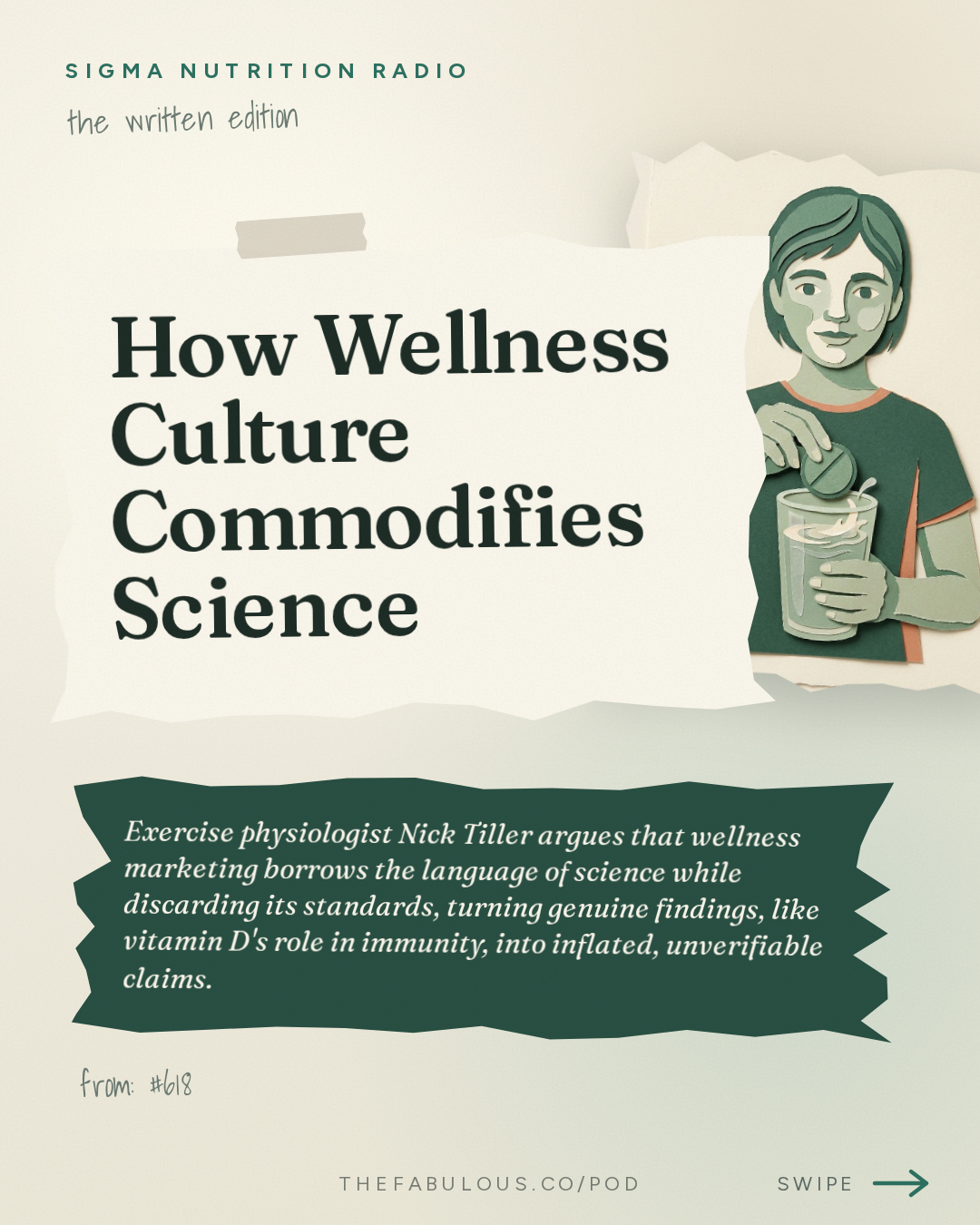 How Wellness Culture Commodifies Science — Sigma Nutrition Radio: #618: How Wellness & Optimisation Culture Can Commodify Science – Nick Tiller, PhD