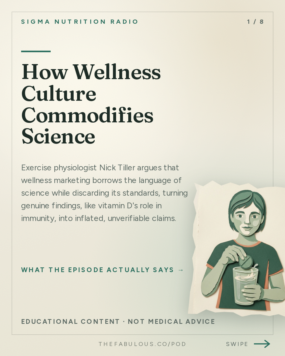 How Wellness Culture Commodifies Science — Sigma Nutrition Radio: #618: How Wellness & Optimisation Culture Can Commodify Science – Nick Tiller, PhD