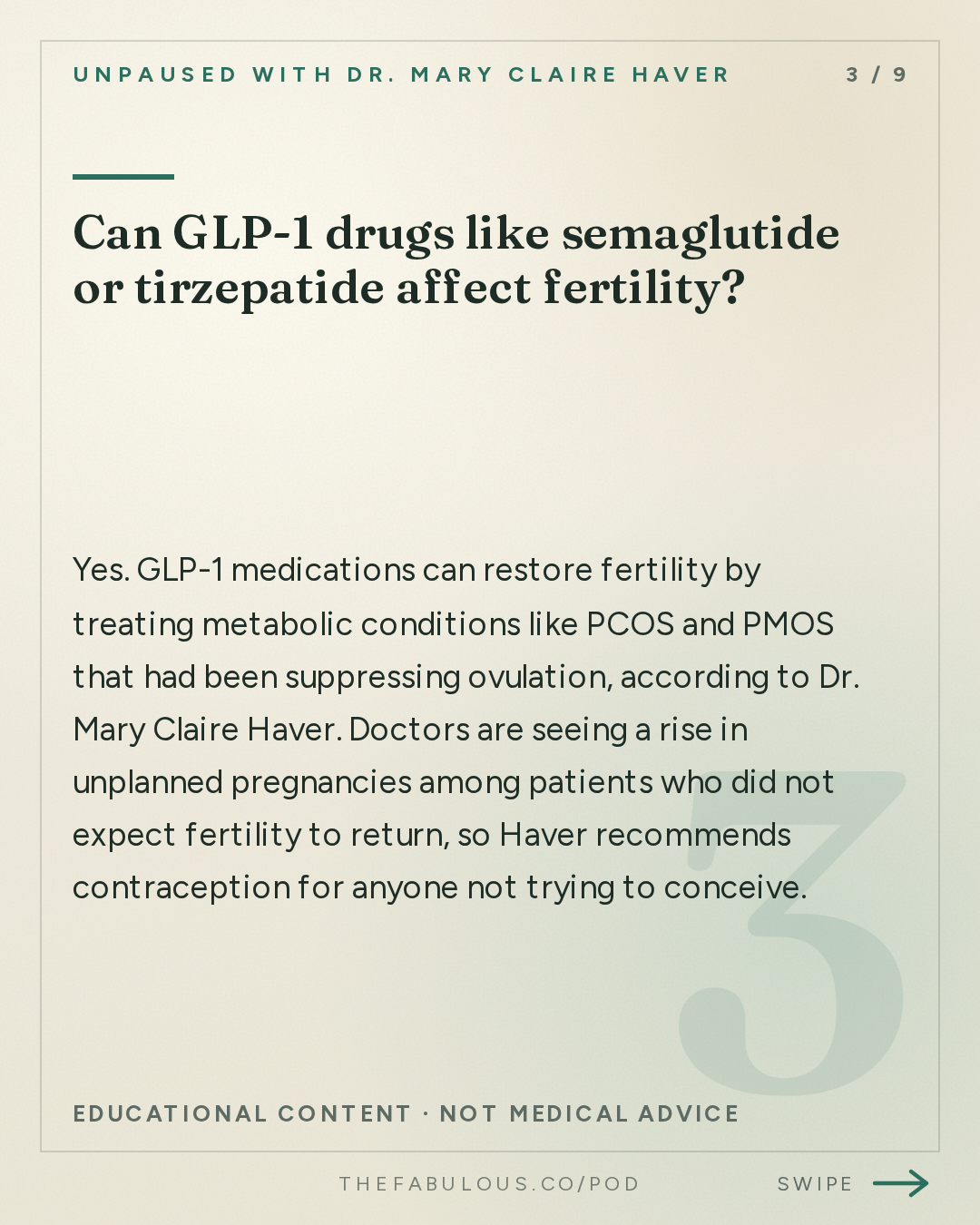Can GLP-1 drugs like semaglutide or tirzepatide affect fertility? — unPAUSED with Dr. Mary Claire Haver: Women’s Health Issues Doctors Too Often Miss with CNN’s Pamela Brown