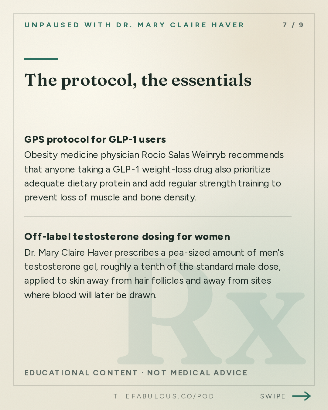 The protocol, the essentials — unPAUSED with Dr. Mary Claire Haver: Women’s Health Issues Doctors Too Often Miss with CNN’s Pamela Brown