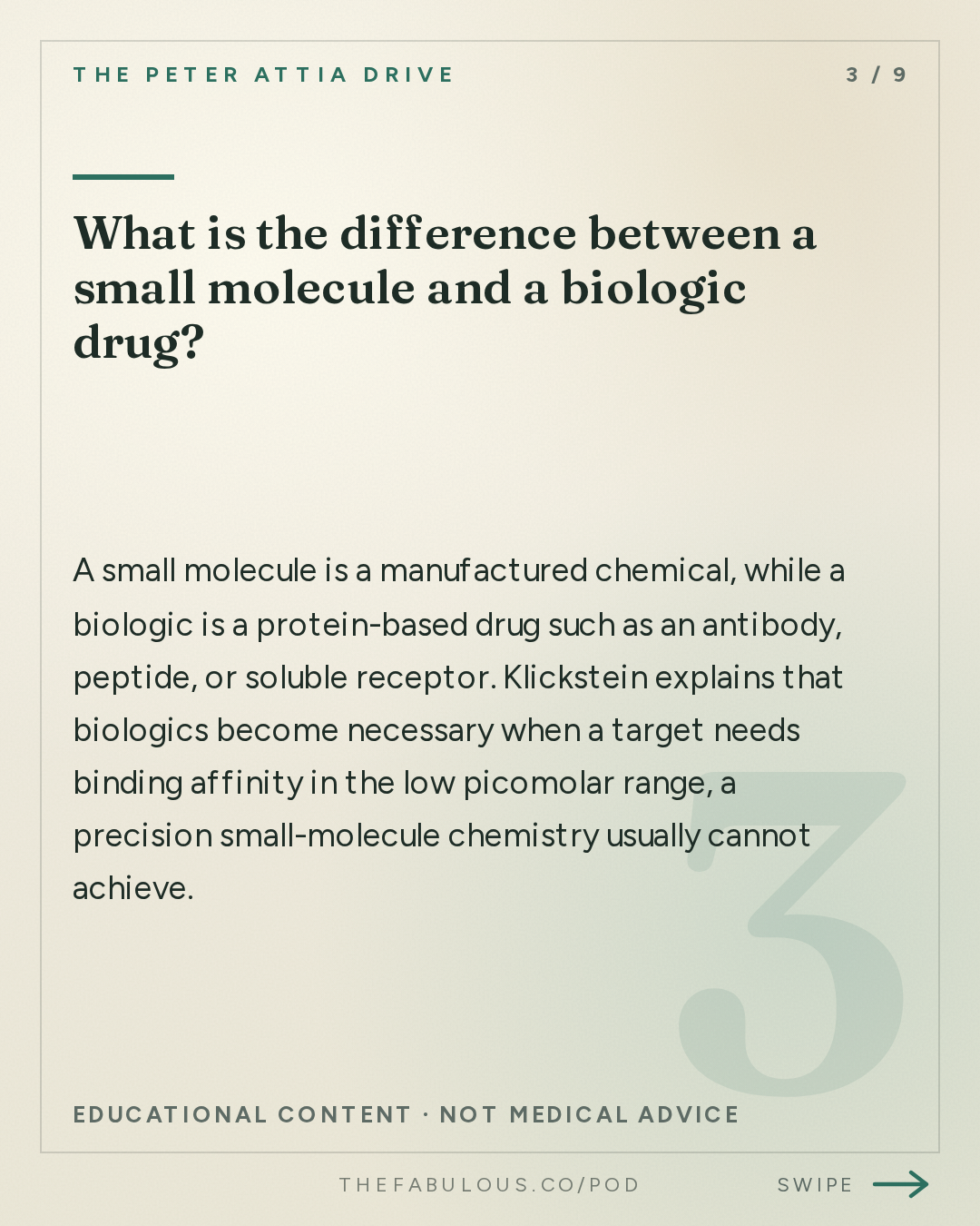 What is the difference between a small molecule and a biologic drug? — The Peter Attia Drive: #409 ‒ Inside modern drug development: the science, economics, and regulatory hurdles behind bringing new medicines to patients | Lloyd Klickstein, M.D., Ph.D.