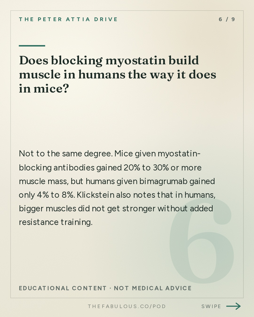Does blocking myostatin build muscle in humans the way it does in mice? — The Peter Attia Drive: #409 ‒ Inside modern drug development: the science, economics, and regulatory hurdles behind bringing new medicines to patients | Lloyd Klickstein, M.D., Ph.D.