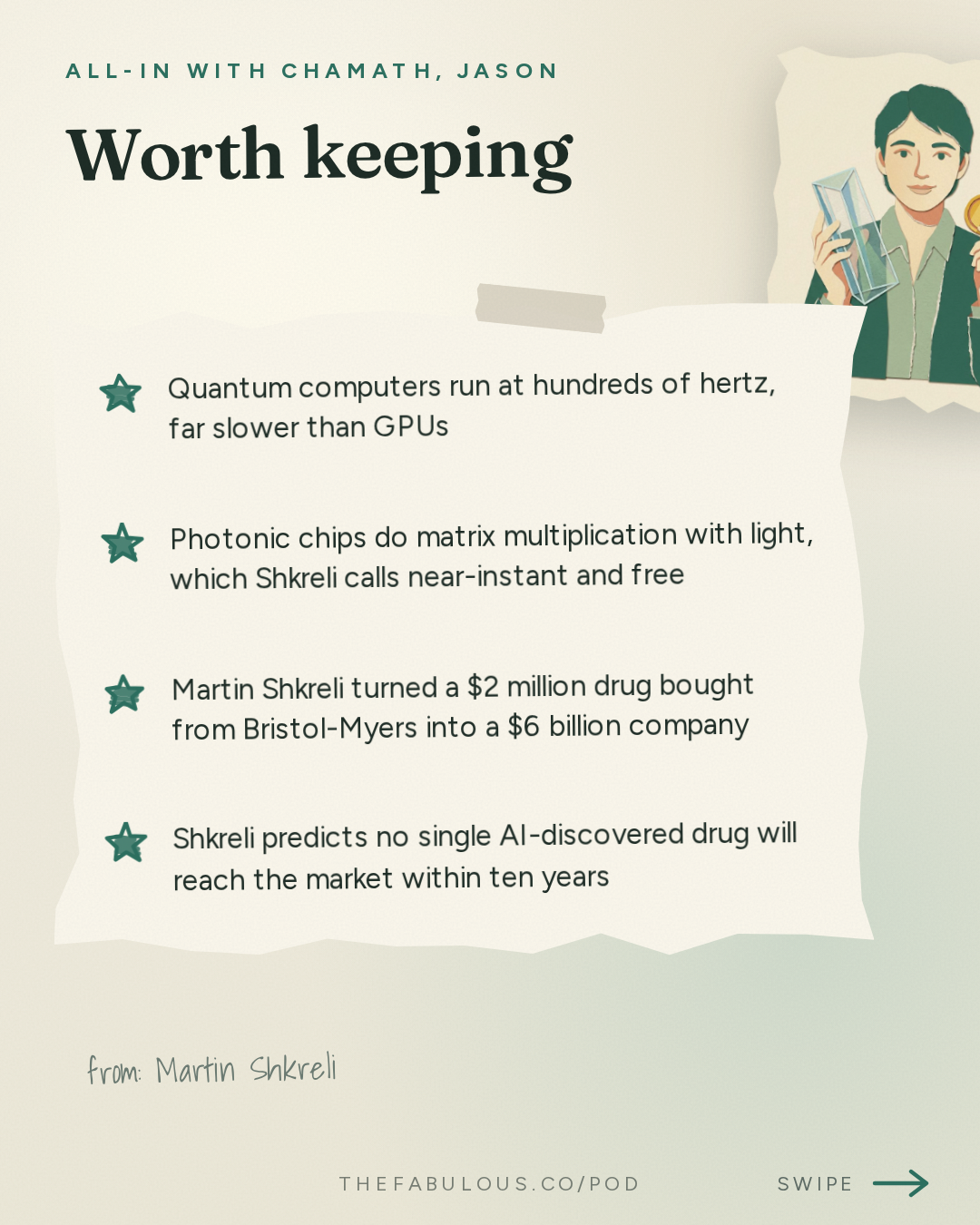 Worth keeping — All-In with Chamath, Jason, Sacks & Friedberg: Martin Shkreli: Big Pharma's Blind Spot, Betting Against Quantum & What Prison Taught Him
