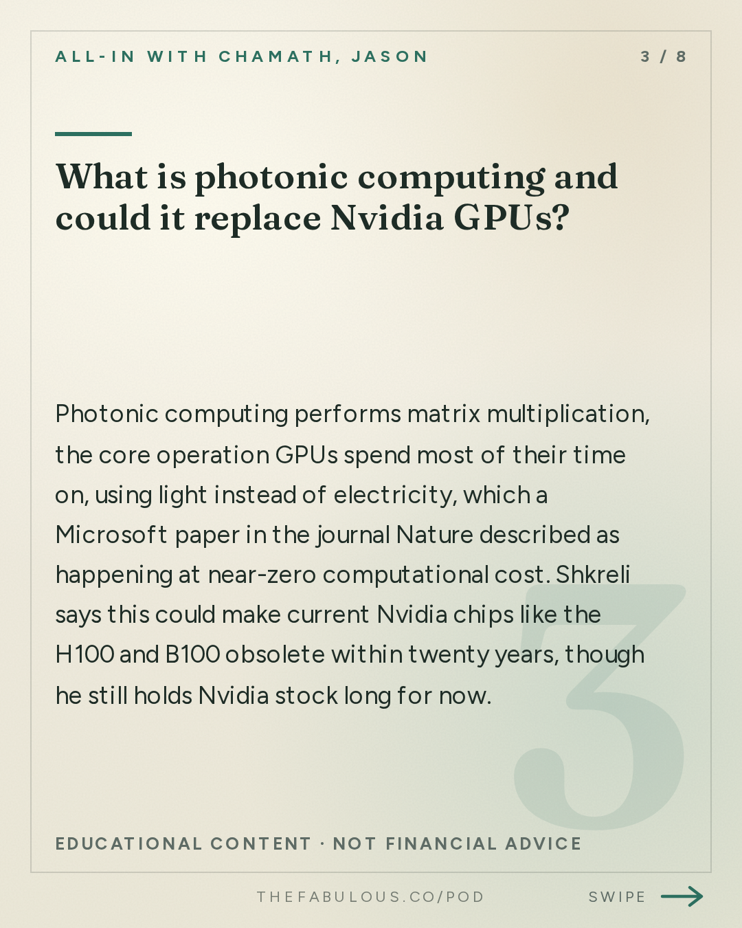 What is photonic computing and could it replace Nvidia GPUs? — All-In with Chamath, Jason, Sacks & Friedberg: Martin Shkreli: Big Pharma's Blind Spot, Betting Against Quantum & What Prison Taught Him