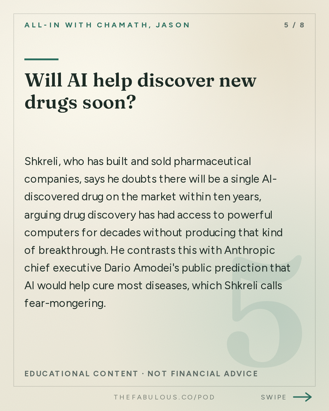 Will AI help discover new drugs soon? — All-In with Chamath, Jason, Sacks & Friedberg: Martin Shkreli: Big Pharma's Blind Spot, Betting Against Quantum & What Prison Taught Him