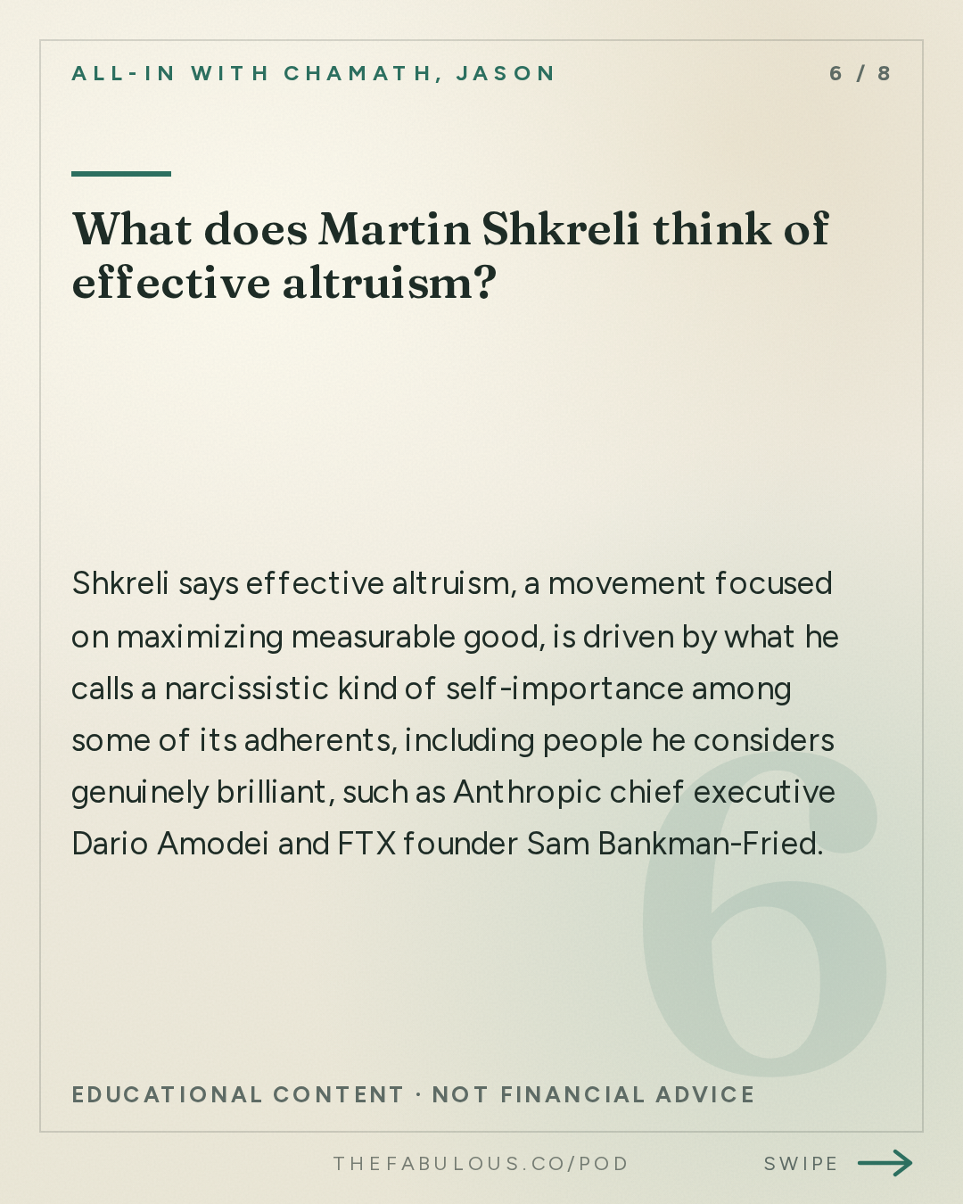 What does Martin Shkreli think of effective altruism? — All-In with Chamath, Jason, Sacks & Friedberg: Martin Shkreli: Big Pharma's Blind Spot, Betting Against Quantum & What Prison Taught Him
