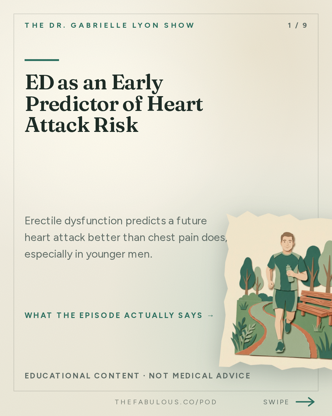 ED as an Early Predictor of Heart Attack Risk — The Dr. Gabrielle Lyon Show: ED Predicts Heart Attacks Better Than Chest Pain: The 2 Tests to Ask For | Dr. Tobias Kohler