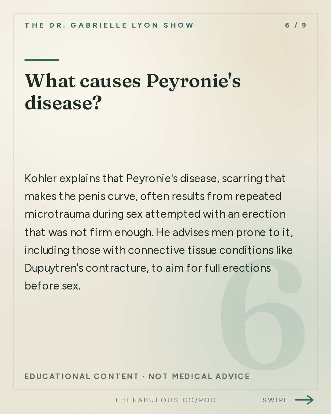 What causes Peyronie's disease? — The Dr. Gabrielle Lyon Show: ED Predicts Heart Attacks Better Than Chest Pain: The 2 Tests to Ask For | Dr. Tobias Kohler