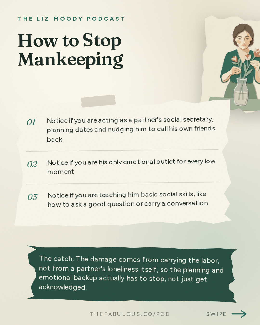 How to Stop Mankeeping — The Liz Moody Podcast: New Research: The Male Loneliness Crisis Is Fake & Mankeeping Is Burning You Out