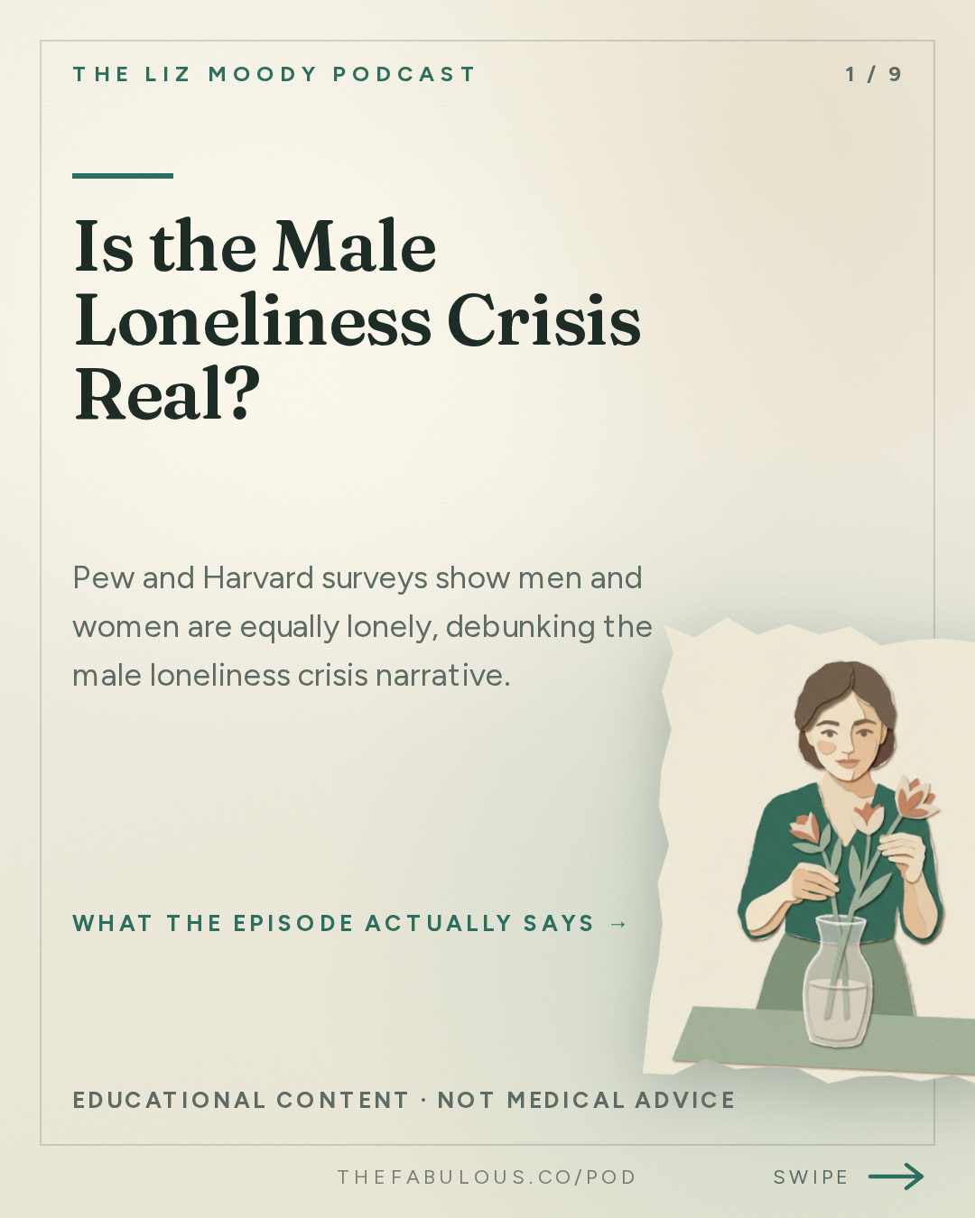 Is the Male Loneliness Crisis Real? — The Liz Moody Podcast: New Research: The Male Loneliness Crisis Is Fake & Mankeeping Is Burning You Out