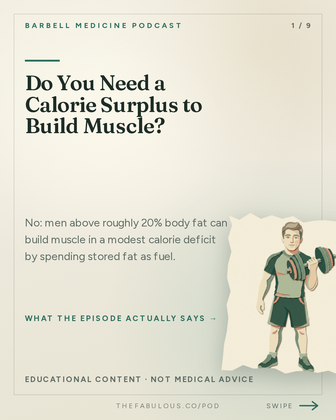 Do You Need a Calorie Surplus to Build Muscle? — Barbell Medicine Podcast: Do You Need a Calorie Surplus to Build Muscle? | Dr. Eric Helms