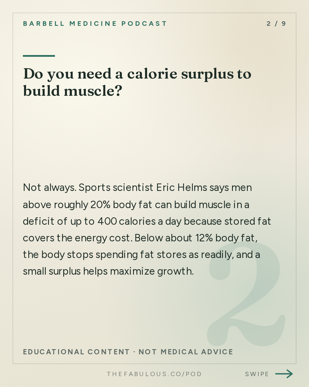 Do you need a calorie surplus to build muscle? — Barbell Medicine Podcast: Do You Need a Calorie Surplus to Build Muscle? | Dr. Eric Helms
