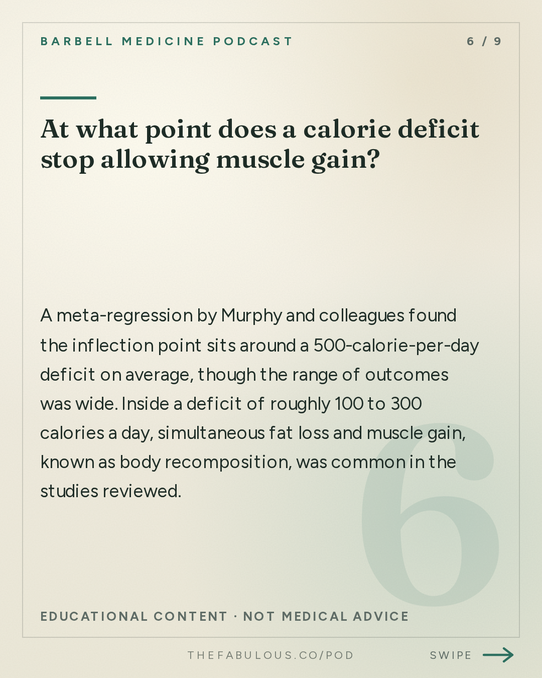 At what point does a calorie deficit stop allowing muscle gain? — Barbell Medicine Podcast: Do You Need a Calorie Surplus to Build Muscle? | Dr. Eric Helms