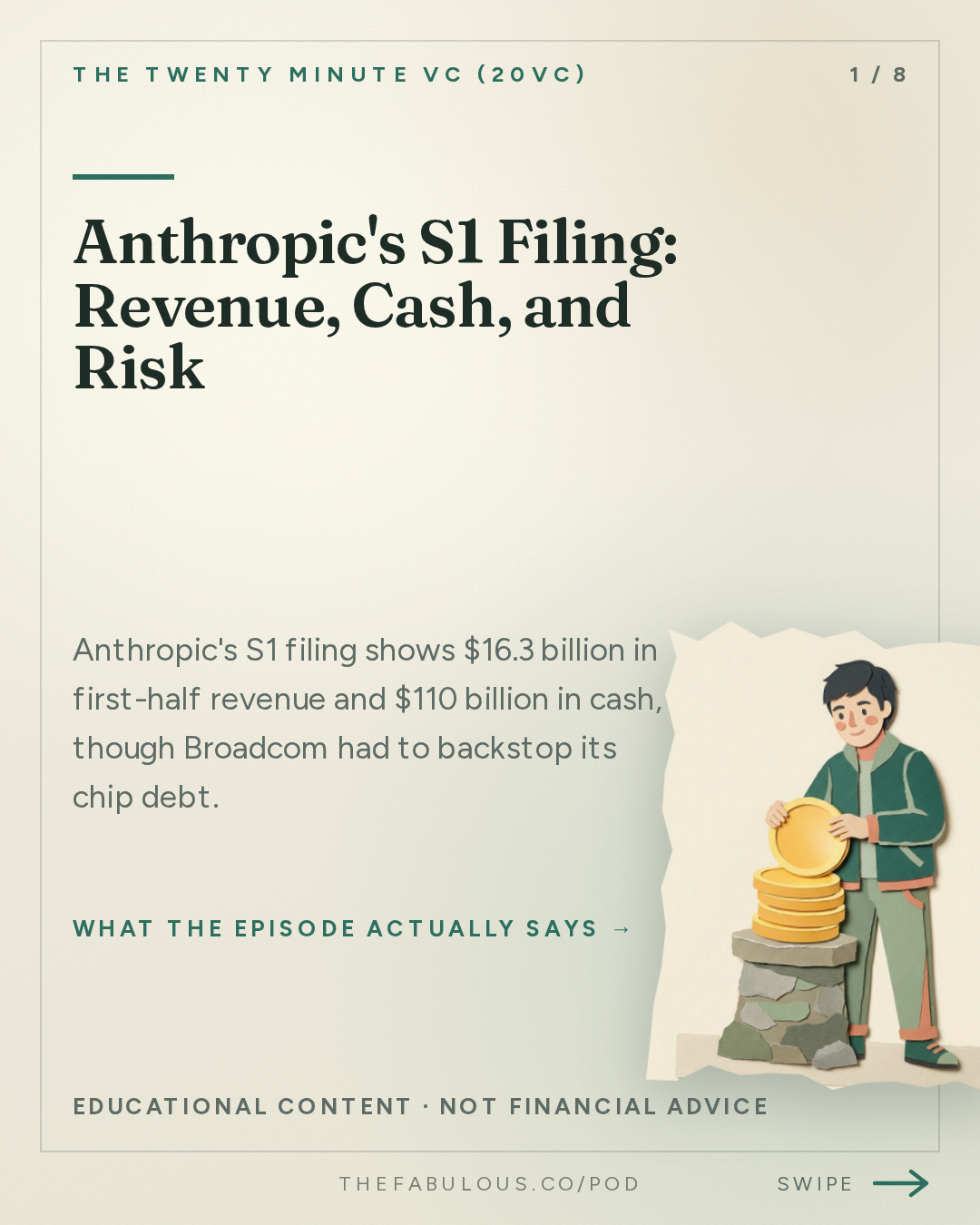 Anthropic's S1 Filing: Revenue, Cash, and Risk — The Twenty Minute VC (20VC): Venture Capital | Startup Funding | The Pitch: 20VC: Anthropic Files S1 Ahead of $2TRN IPO | Instinct's Rumoured $30 Billion Fundraise | Microsoft Laysoff 27,000 While Meta Taps Equity Markets for $95 Billion Capex Spending Spree