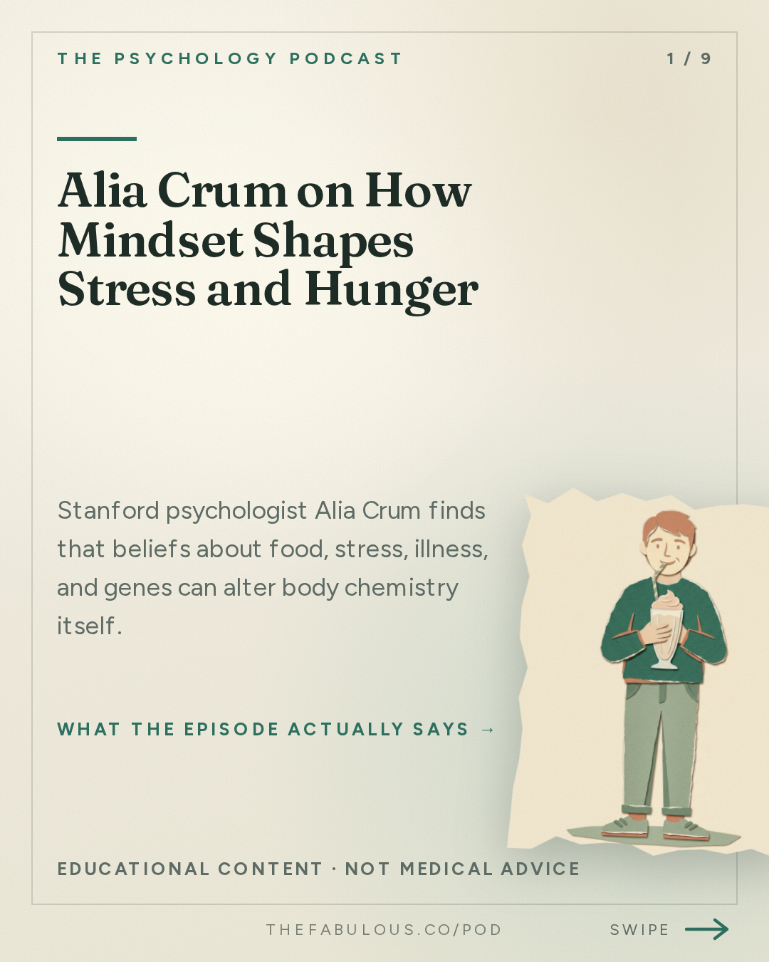 Alia Crum on How Mindset Shapes Stress and Hunger — The Psychology Podcast: How Mindsets Shape Reality w/ Dr. Alia Crum