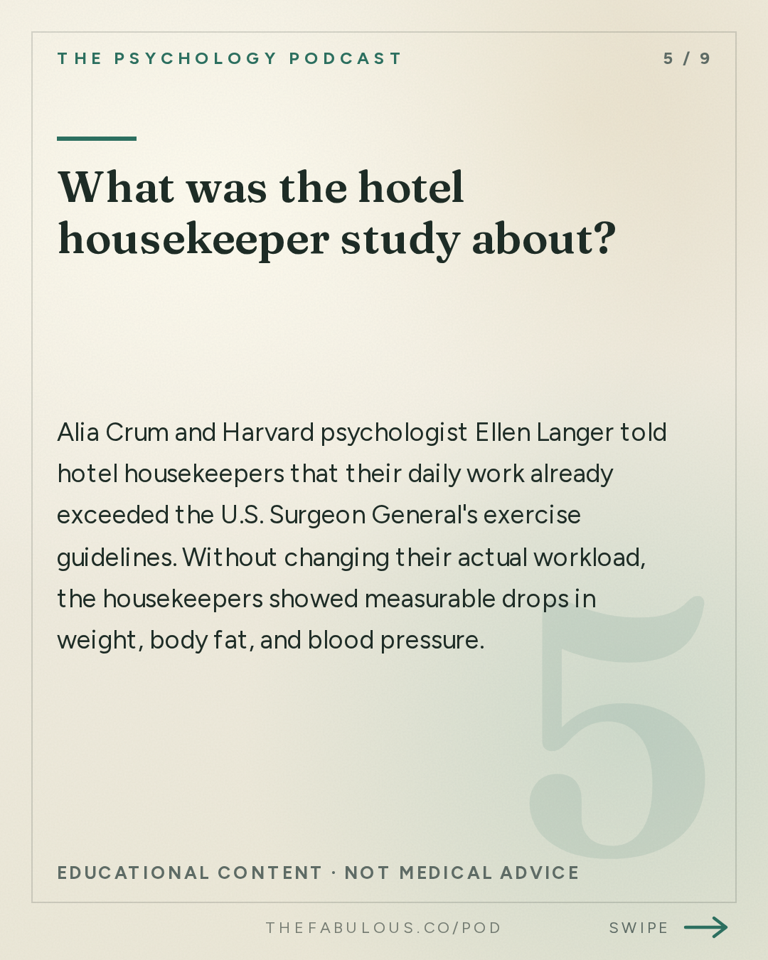What was the hotel housekeeper study about? — The Psychology Podcast: How Mindsets Shape Reality w/ Dr. Alia Crum