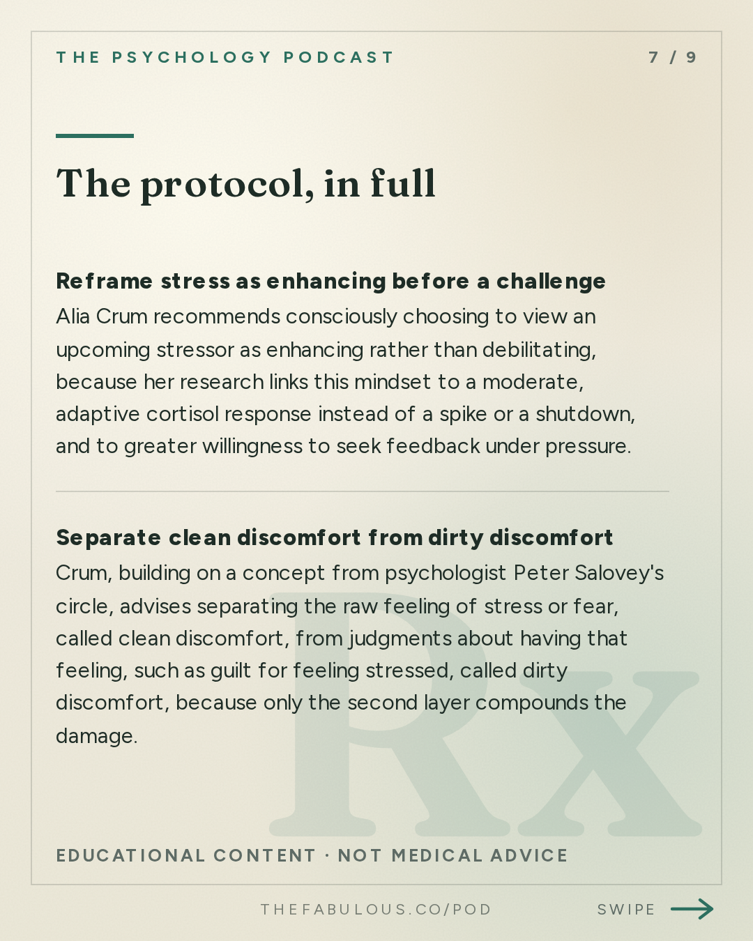 The protocol, in full — The Psychology Podcast: How Mindsets Shape Reality w/ Dr. Alia Crum