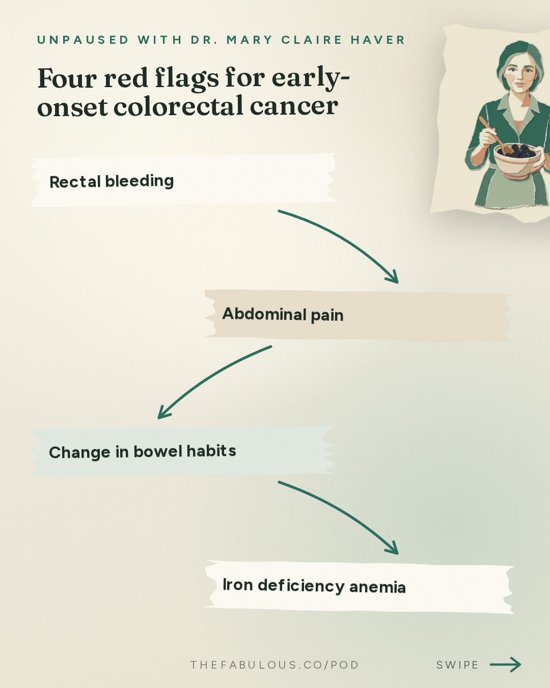 Four red flags for early-onset colorectal cancer — unPAUSED with Dr. Mary Claire Haver: How Menopause Changes Your Gut Health with a Leading Gastroenterologist