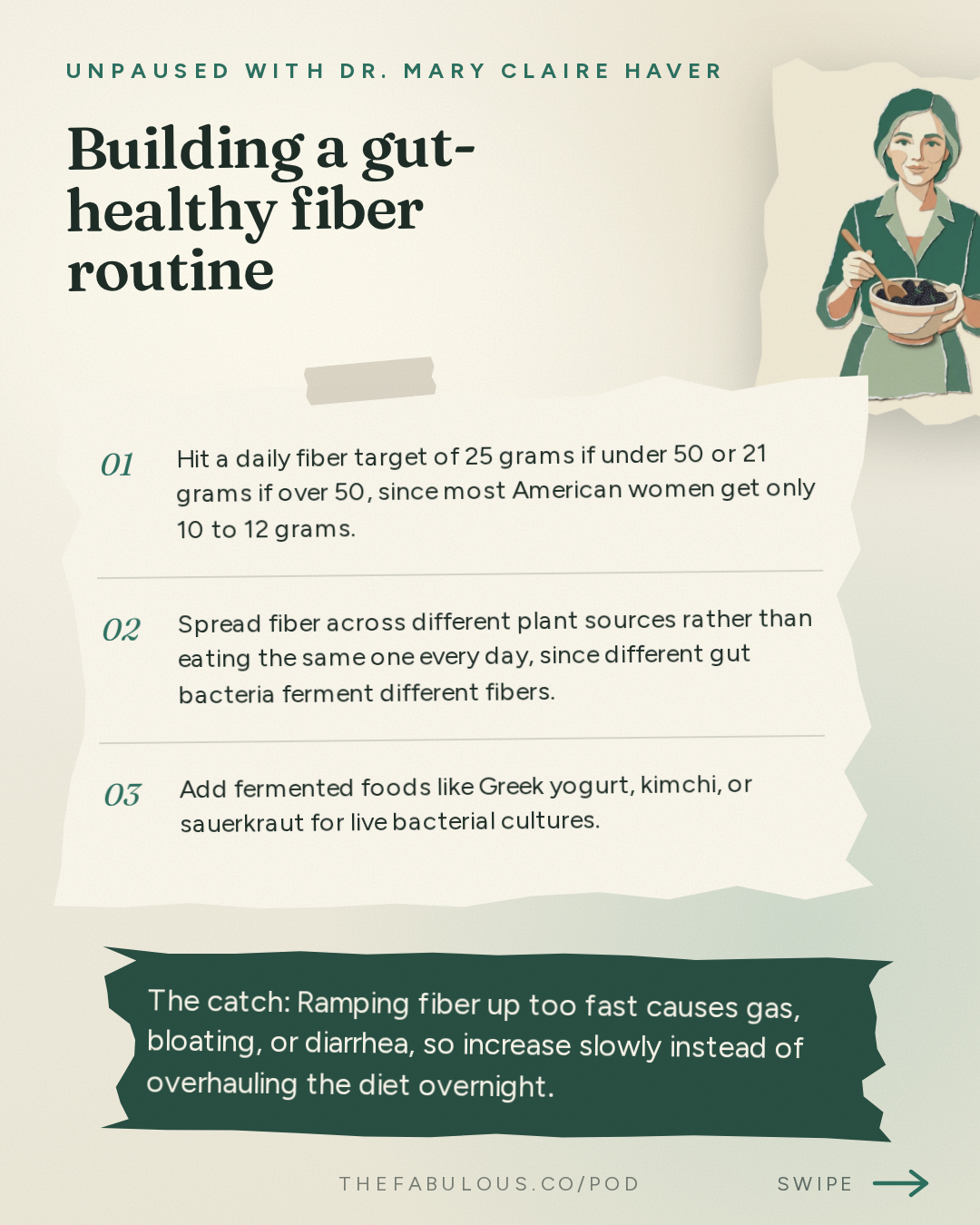 Building a gut-healthy fiber routine — unPAUSED with Dr. Mary Claire Haver: How Menopause Changes Your Gut Health with a Leading Gastroenterologist