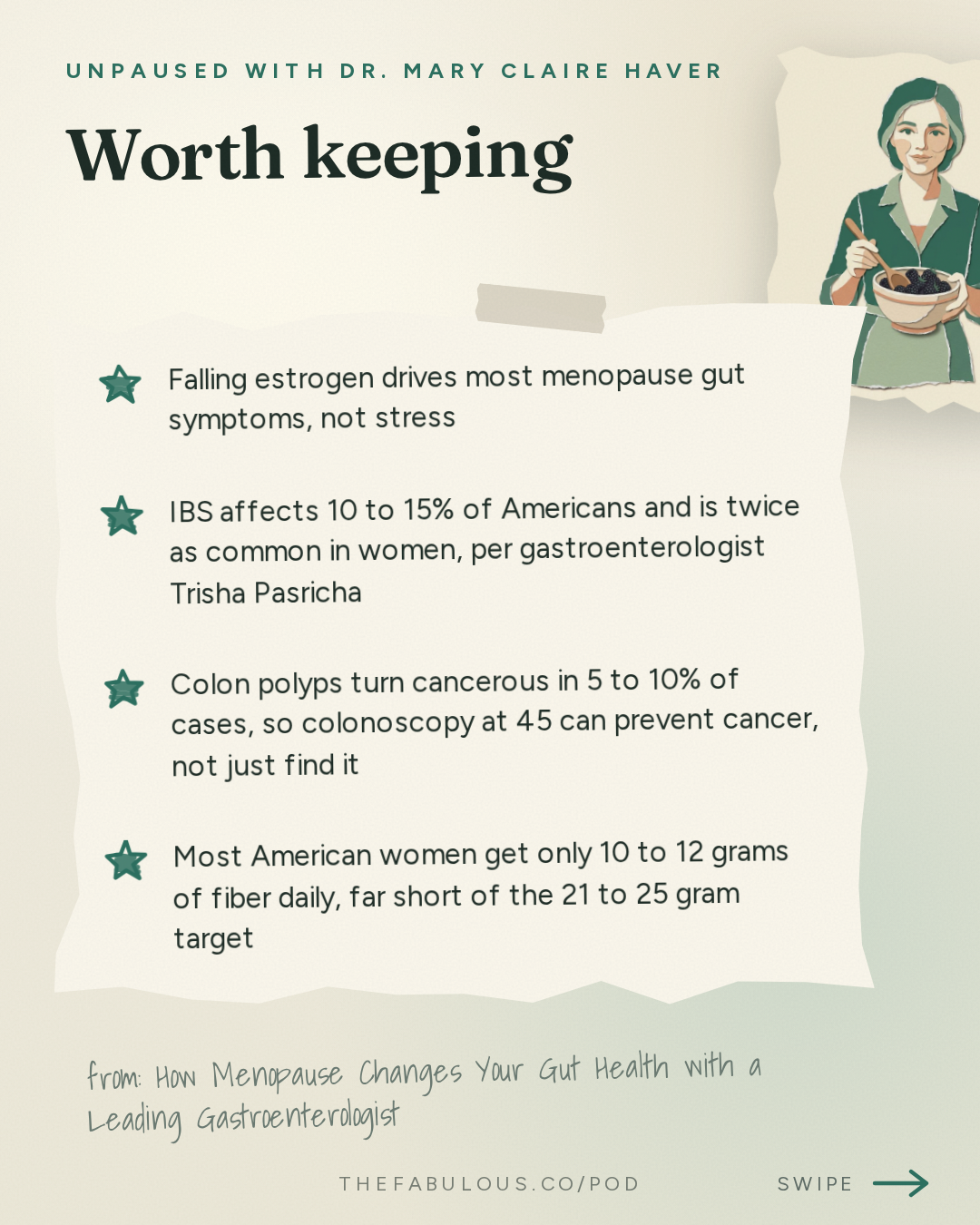 Worth keeping — unPAUSED with Dr. Mary Claire Haver: How Menopause Changes Your Gut Health with a Leading Gastroenterologist